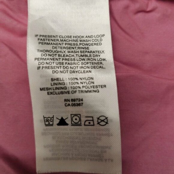 Columbia Windbreaker Jacket Women's Small Pink 100% Nylon W/Hideaway Hood - Picture 11 of 11